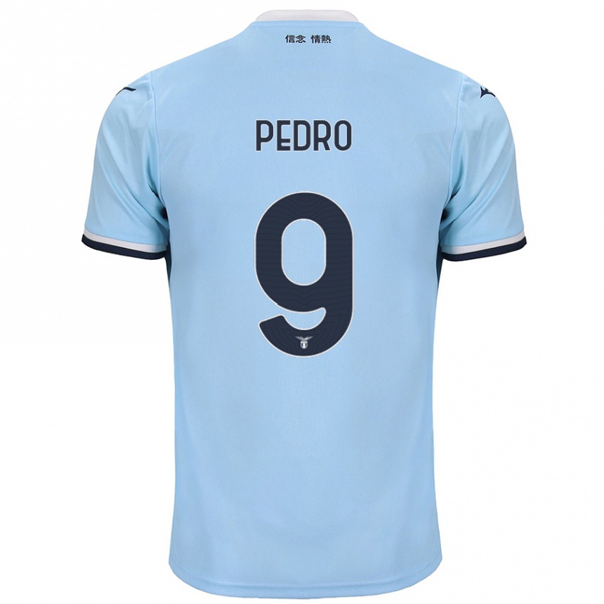 Női Labdarúgás Pedro #9 Kék Hazai Jersey 2024/25 Mez Póló Ing