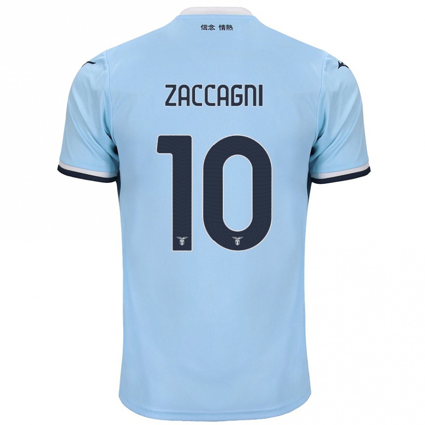 Női Labdarúgás Mattia Zaccagni #10 Kék Hazai Jersey 2024/25 Mez Póló Ing