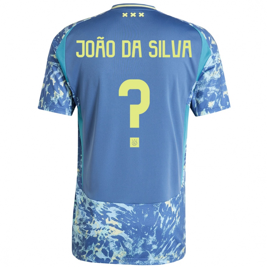 Női Labdarúgás Miguel João Da Silva #0 Szürke Kék Sárga Idegenbeli Jersey 2024/25 Mez Póló Ing