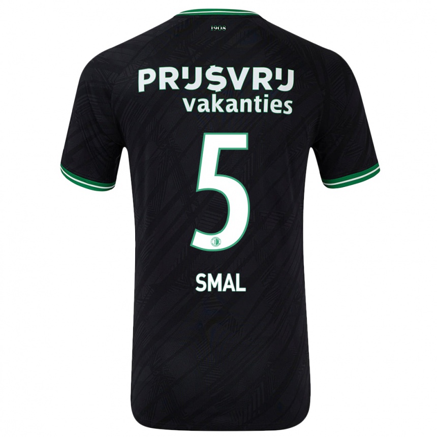 Női Labdarúgás Gijs Smal #5 Fekete Zöld Idegenbeli Jersey 2024/25 Mez Póló Ing