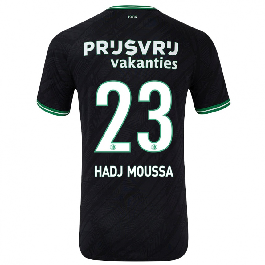 Női Labdarúgás Anis Hadj Moussa #23 Fekete Zöld Idegenbeli Jersey 2024/25 Mez Póló Ing