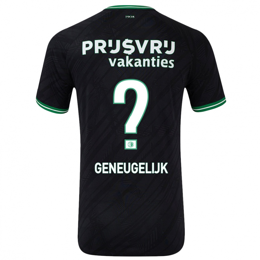 Női Labdarúgás Ivar Geneugelijk #0 Fekete Zöld Idegenbeli Jersey 2024/25 Mez Póló Ing