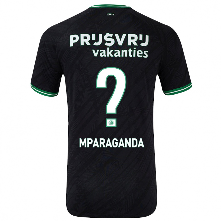 Női Labdarúgás Matthew Mparaganda #0 Fekete Zöld Idegenbeli Jersey 2024/25 Mez Póló Ing