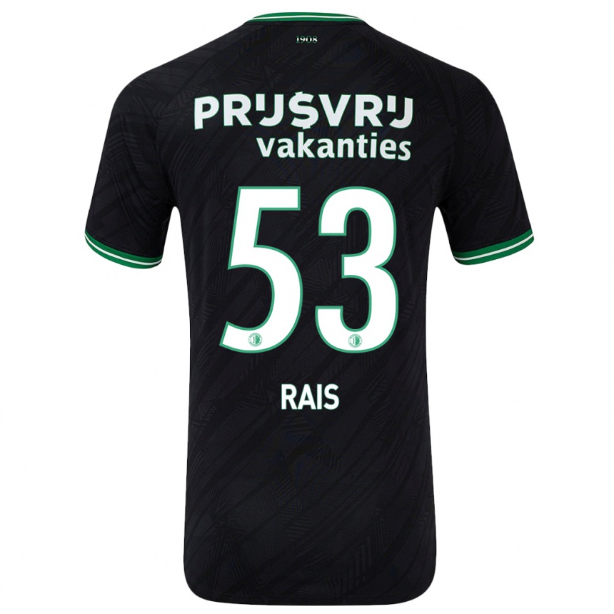 Női Labdarúgás Amir Rais #53 Fekete Zöld Idegenbeli Jersey 2024/25 Mez Póló Ing