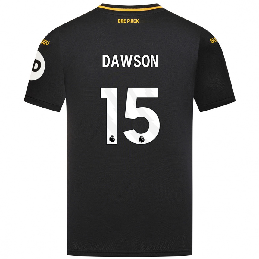 Női Labdarúgás Craig Dawson #15 Fekete Idegenbeli Jersey 2024/25 Mez Póló Ing