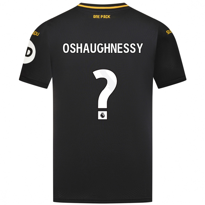 Női Labdarúgás Joe Oshaughnessy #0 Fekete Idegenbeli Jersey 2024/25 Mez Póló Ing