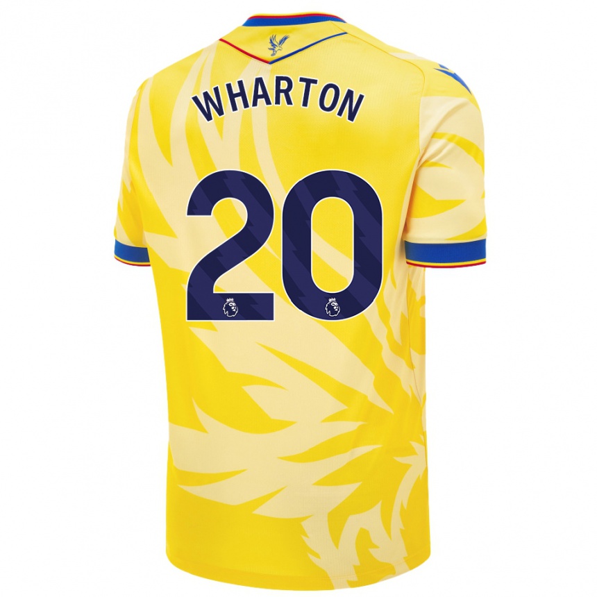 Női Labdarúgás Adam Wharton #20 Sárga Idegenbeli Jersey 2024/25 Mez Póló Ing