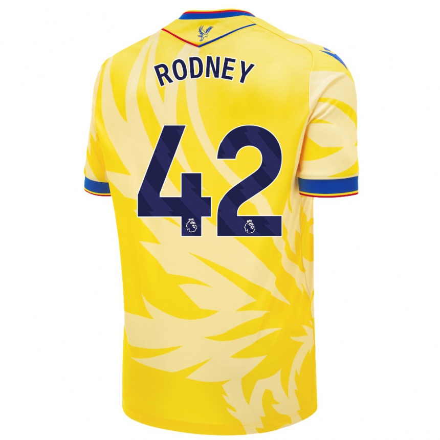 Női Labdarúgás Kaden Rodney #42 Sárga Idegenbeli Jersey 2024/25 Mez Póló Ing