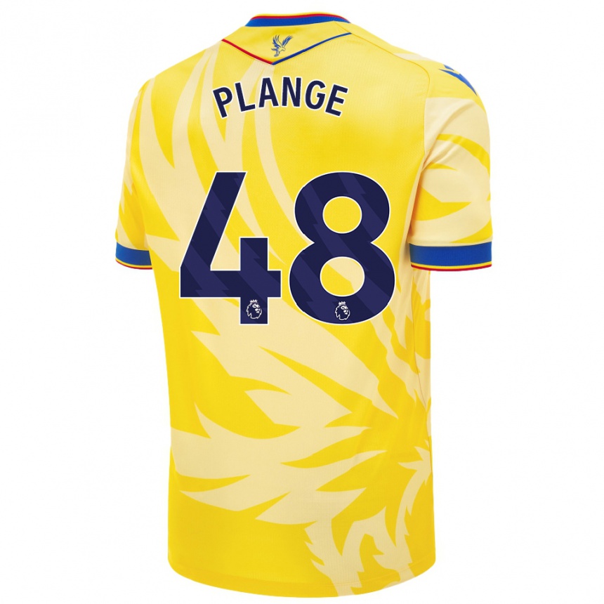 Női Labdarúgás Luke Plange #48 Sárga Idegenbeli Jersey 2024/25 Mez Póló Ing