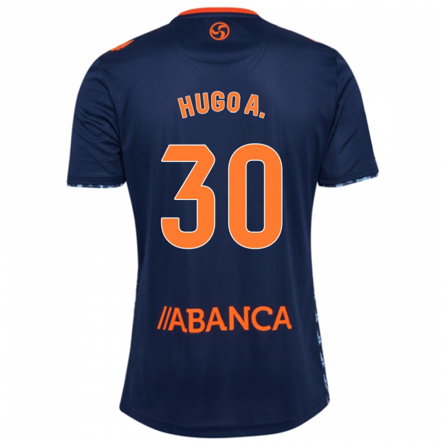 Női Labdarúgás Hugo Álvarez #30 Sötétkék Idegenbeli Jersey 2024/25 Mez Póló Ing