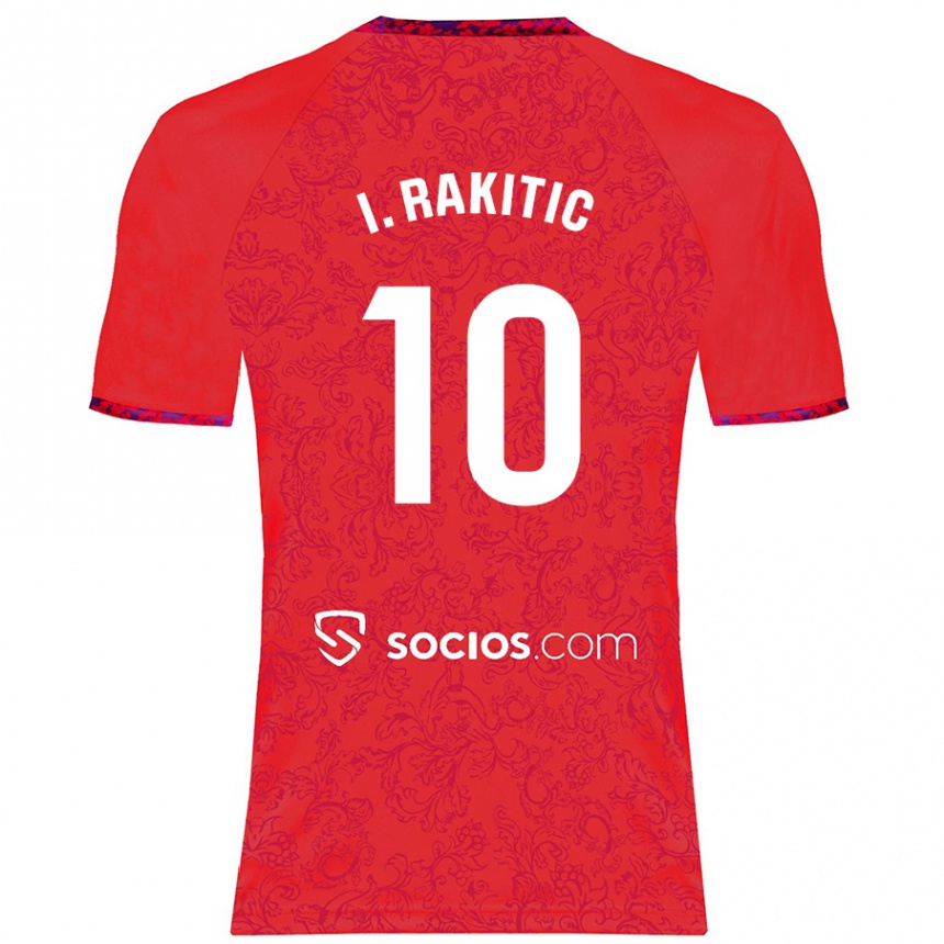 Női Labdarúgás Ivan Rakitic #10 Piros Idegenbeli Jersey 2024/25 Mez Póló Ing