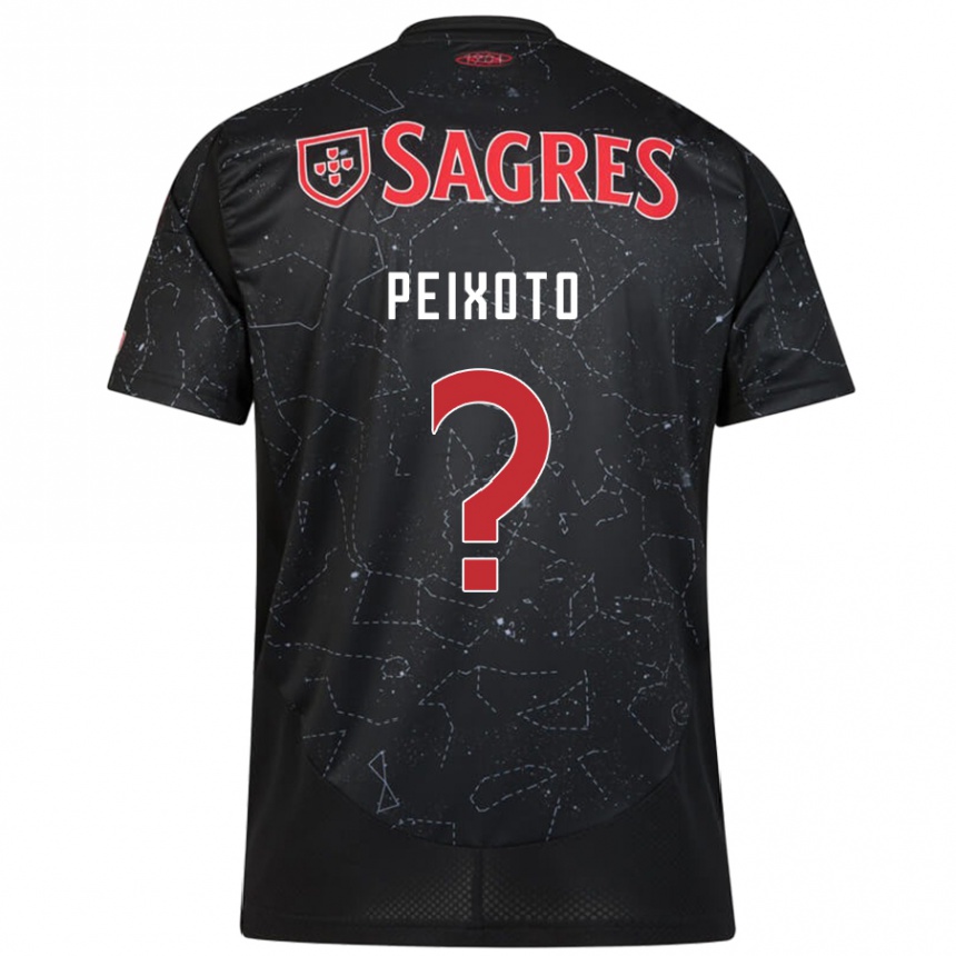 Női Labdarúgás Guilherme Peixoto #0 Fekete Piros Idegenbeli Jersey 2024/25 Mez Póló Ing