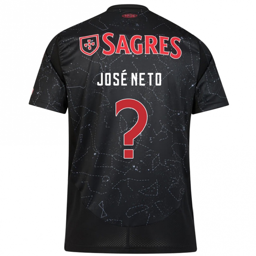 Női Labdarúgás José Neto #0 Fekete Piros Idegenbeli Jersey 2024/25 Mez Póló Ing