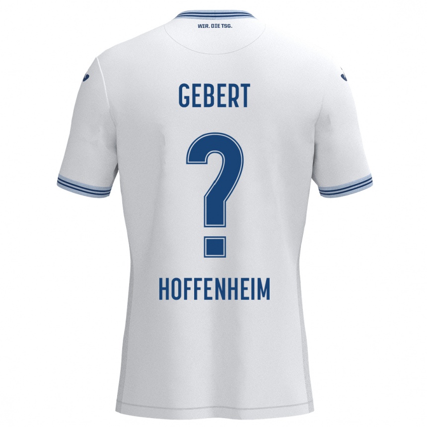 Női Labdarúgás Ferdinand Gebert #0 Fehér Kék Idegenbeli Jersey 2024/25 Mez Póló Ing