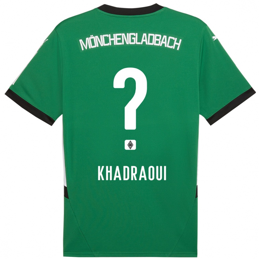 Női Labdarúgás Elias Khadraoui #0 Zöld Fehér Idegenbeli Jersey 2024/25 Mez Póló Ing