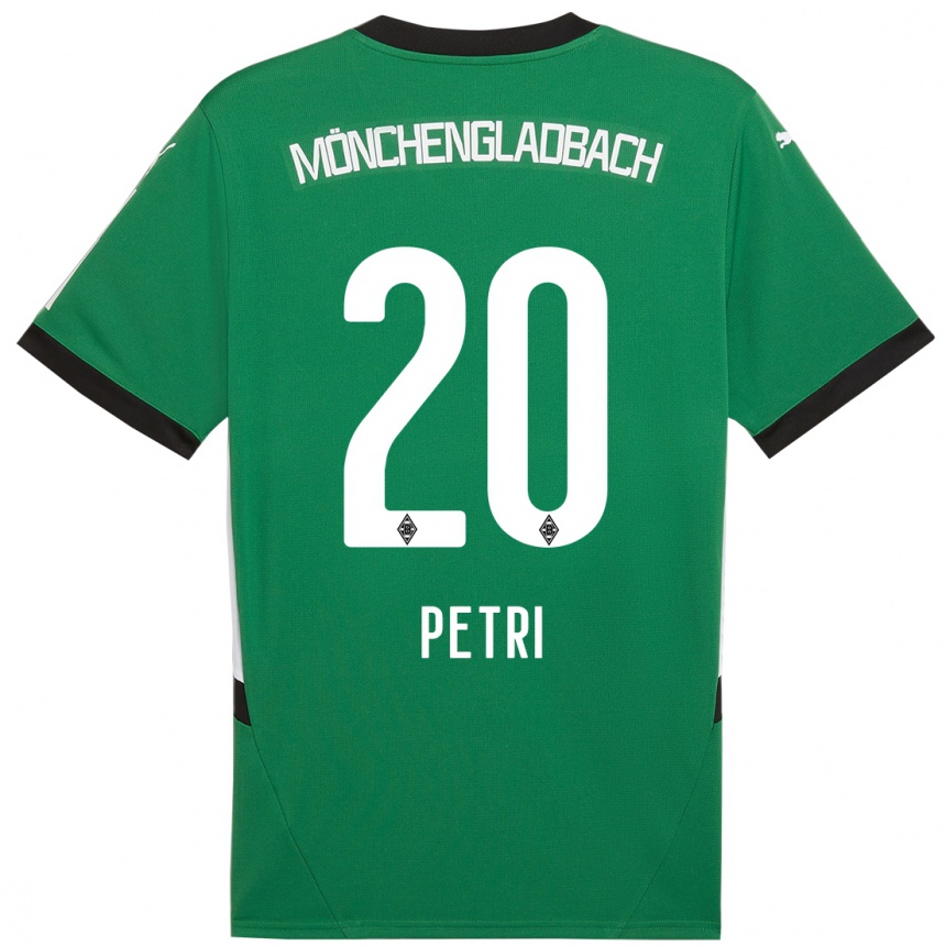 Női Labdarúgás Paula Petri #20 Zöld Fehér Idegenbeli Jersey 2024/25 Mez Póló Ing