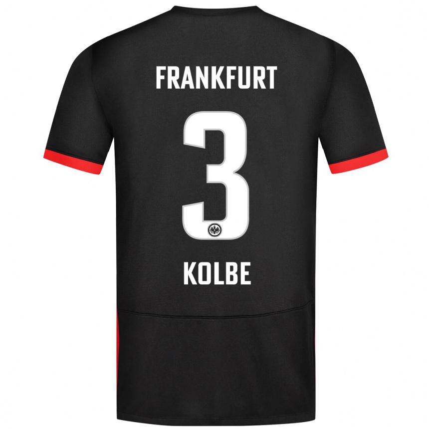 Női Labdarúgás Louis Kolbe #3 Fekete Idegenbeli Jersey 2024/25 Mez Póló Ing