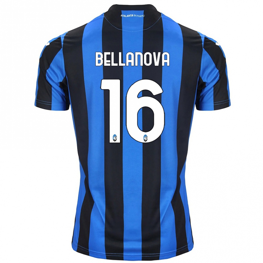 Gyermek Labdarúgás Raoul Bellanova #16 Kék Fekete Hazai Jersey 2024/25 Mez Póló Ing