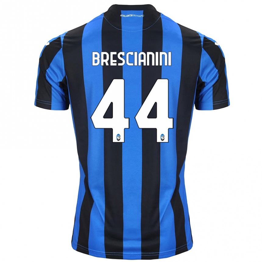 Gyermek Labdarúgás Marco Brescianini #44 Kék Fekete Hazai Jersey 2024/25 Mez Póló Ing