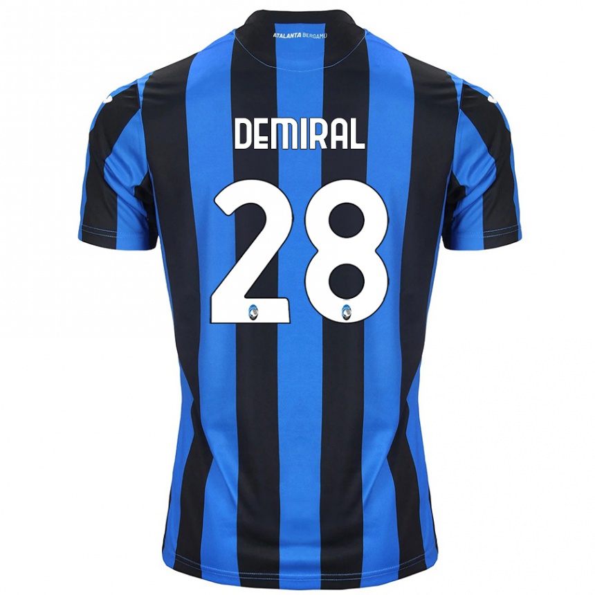 Gyermek Labdarúgás Merih Demiral #28 Kék Fekete Hazai Jersey 2024/25 Mez Póló Ing