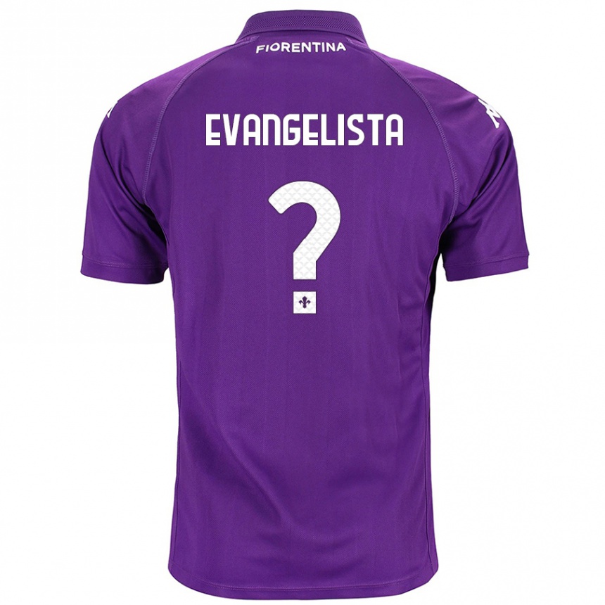 Gyermek Labdarúgás Carlo Evangelista #0 Lila Hazai Jersey 2024/25 Mez Póló Ing