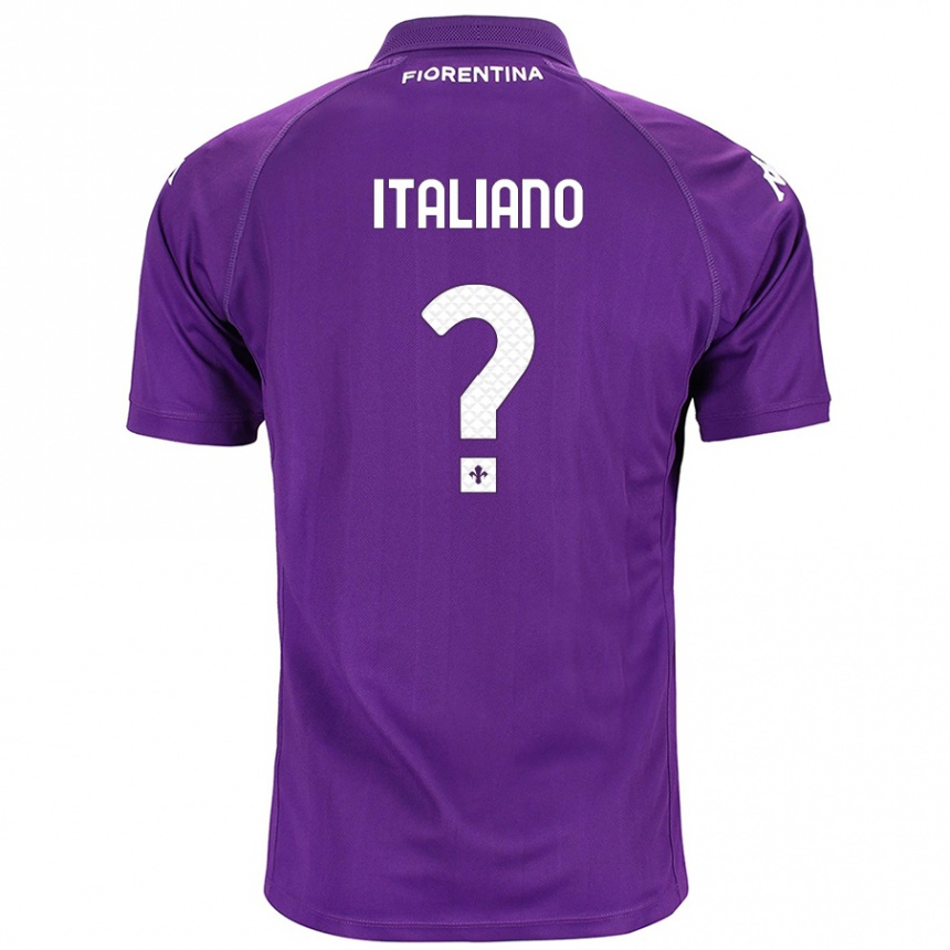 Gyermek Labdarúgás Riccardo Italiano #0 Lila Hazai Jersey 2024/25 Mez Póló Ing