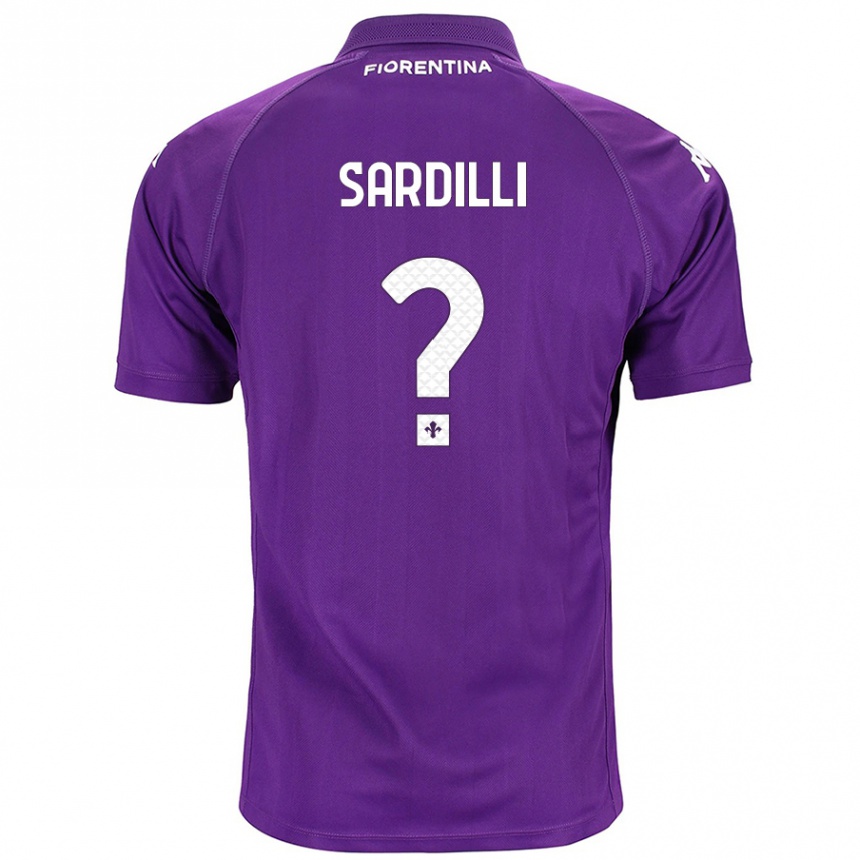 Gyermek Labdarúgás Davide Sardilli #0 Lila Hazai Jersey 2024/25 Mez Póló Ing