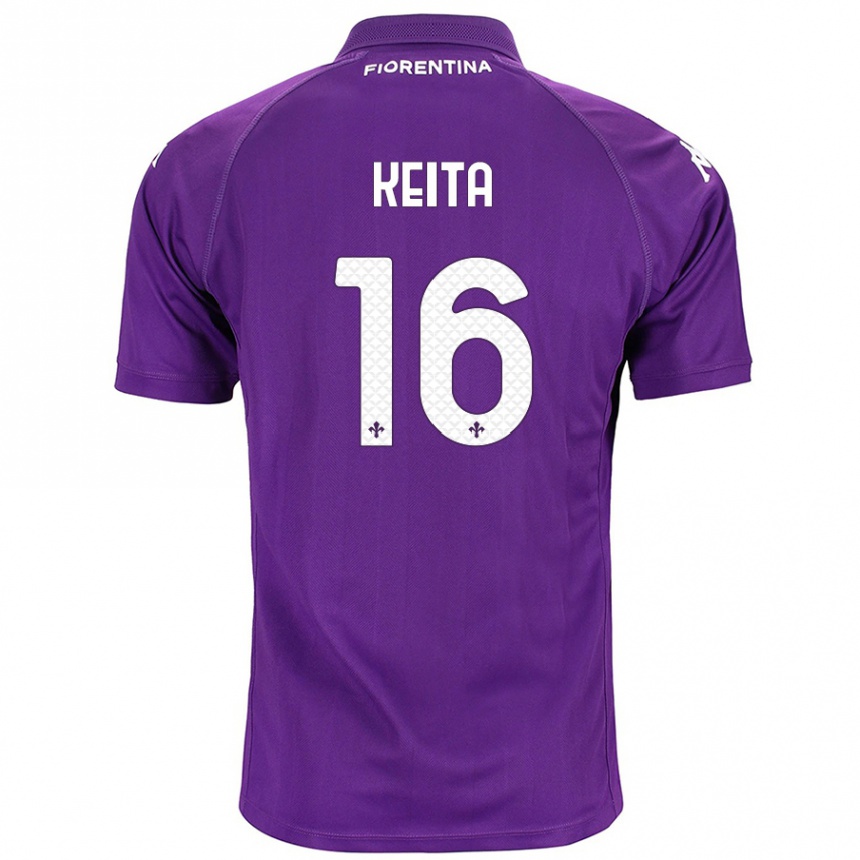 Gyermek Labdarúgás Bala Keita #16 Lila Hazai Jersey 2024/25 Mez Póló Ing