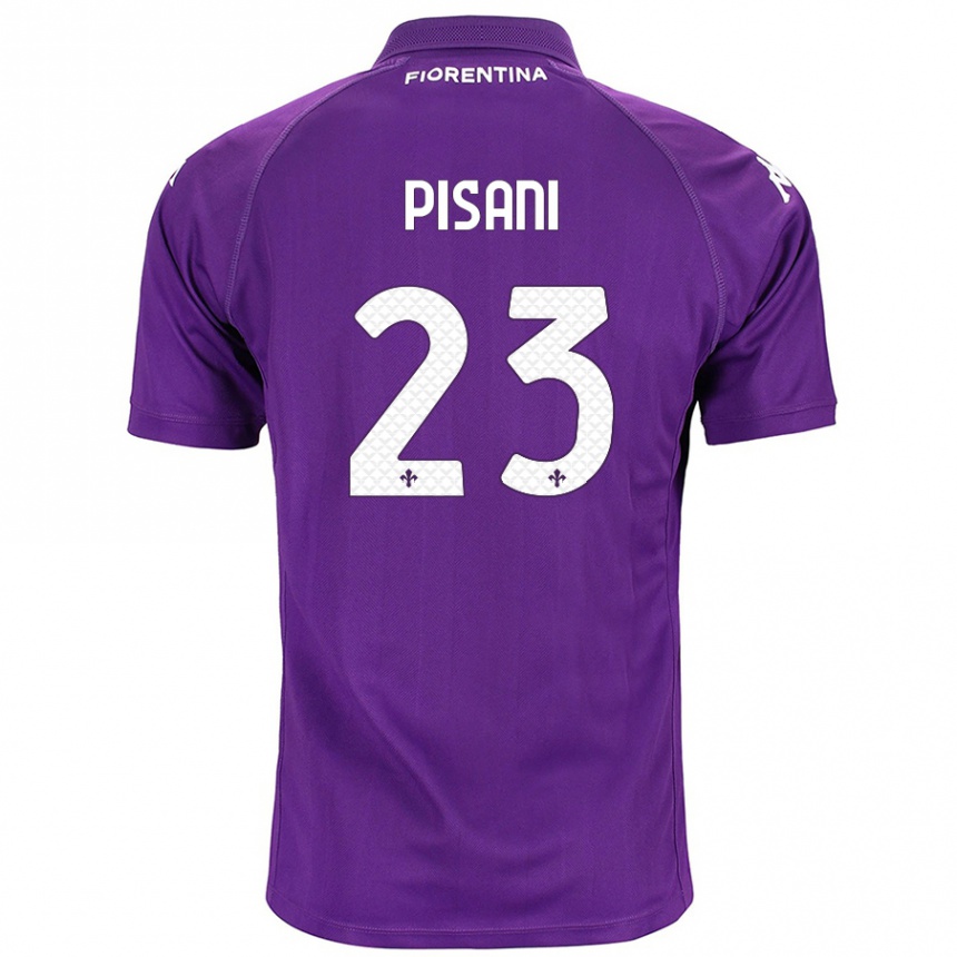 Gyermek Labdarúgás Diego Pisani #23 Lila Hazai Jersey 2024/25 Mez Póló Ing