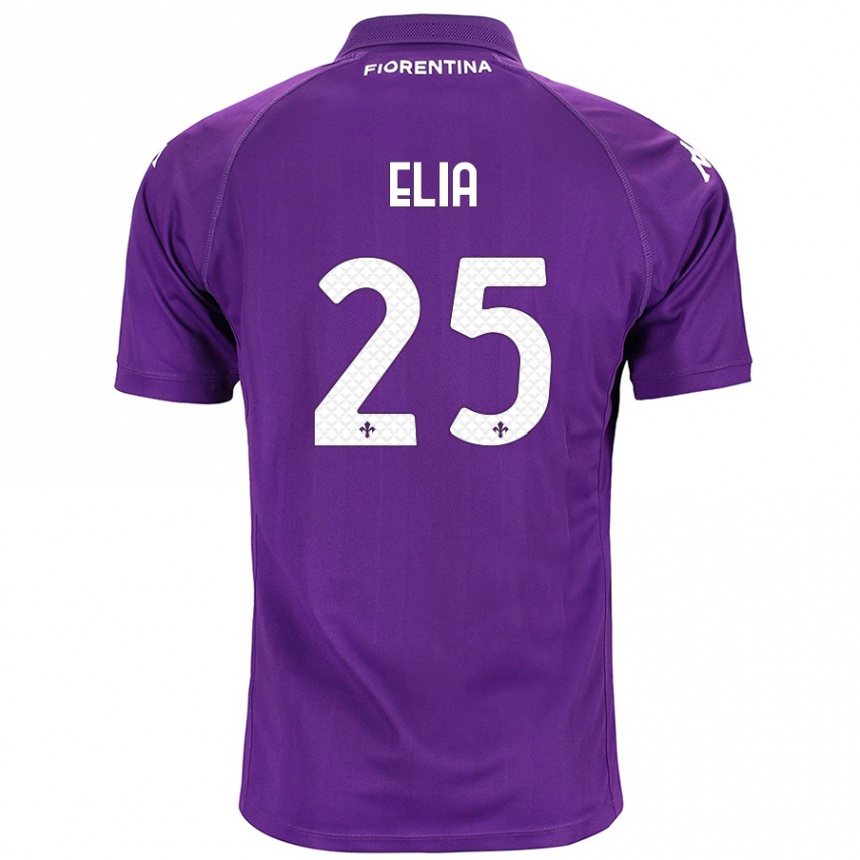 Gyermek Labdarúgás Mirko Elia #25 Lila Hazai Jersey 2024/25 Mez Póló Ing