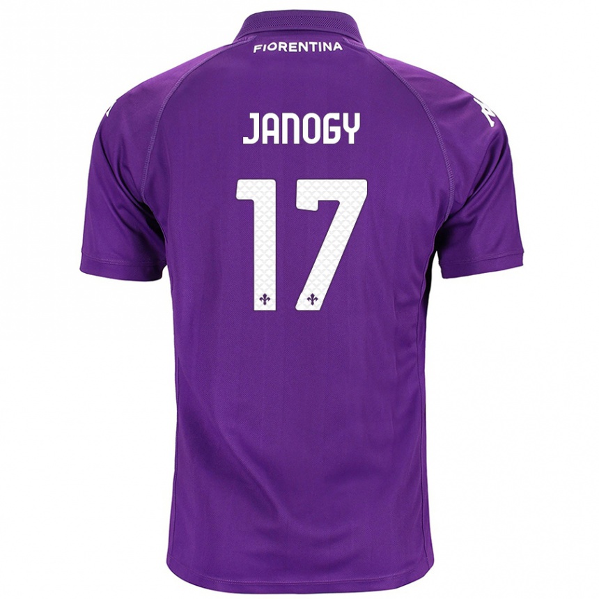 Gyermek Labdarúgás Madelen Janogy #17 Lila Hazai Jersey 2024/25 Mez Póló Ing