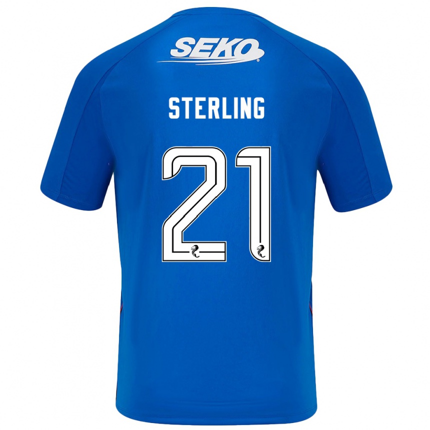 Gyermek Labdarúgás Dujon Sterling #21 Sötétkék Hazai Jersey 2024/25 Mez Póló Ing