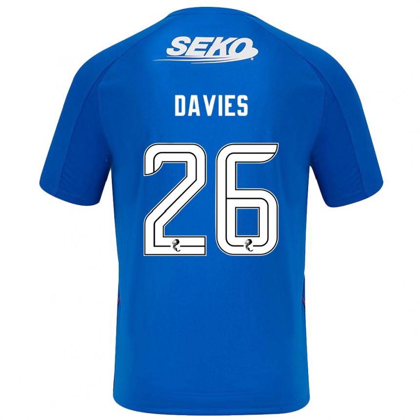 Gyermek Labdarúgás Ben Davies #26 Sötétkék Hazai Jersey 2024/25 Mez Póló Ing