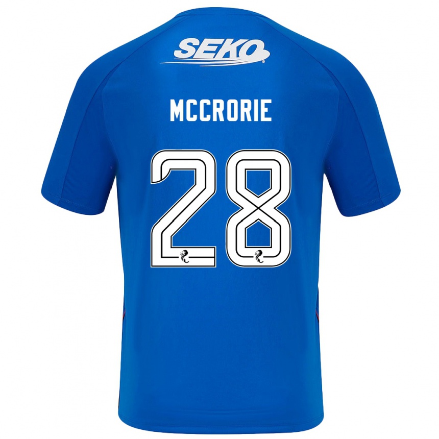 Gyermek Labdarúgás Robby Mccrorie #28 Sötétkék Hazai Jersey 2024/25 Mez Póló Ing