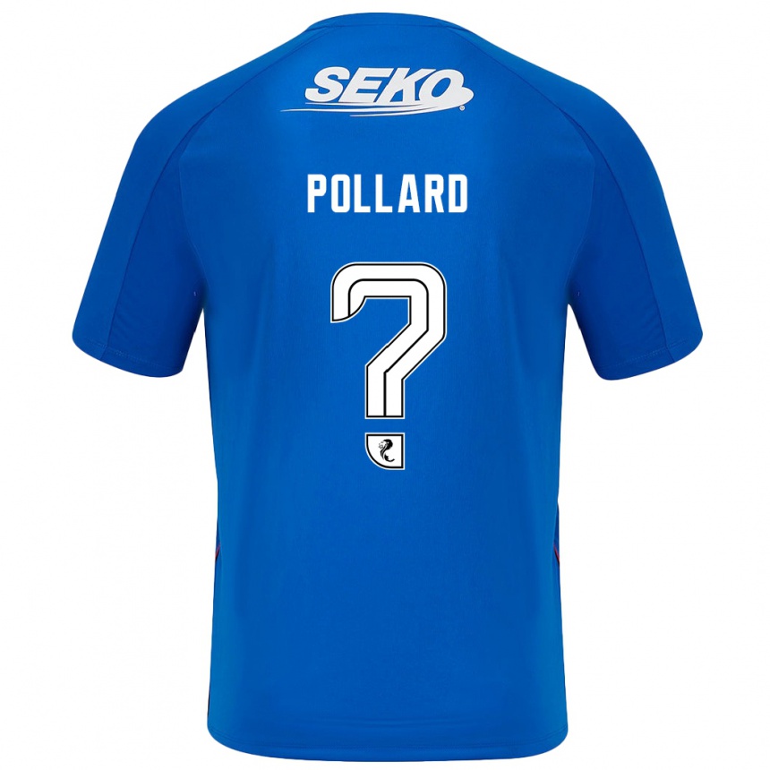 Gyermek Labdarúgás Lancelot Pollard #0 Sötétkék Hazai Jersey 2024/25 Mez Póló Ing