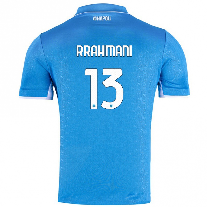 Gyermek Labdarúgás Amir Rrahmani #13 Ég Kék Hazai Jersey 2024/25 Mez Póló Ing