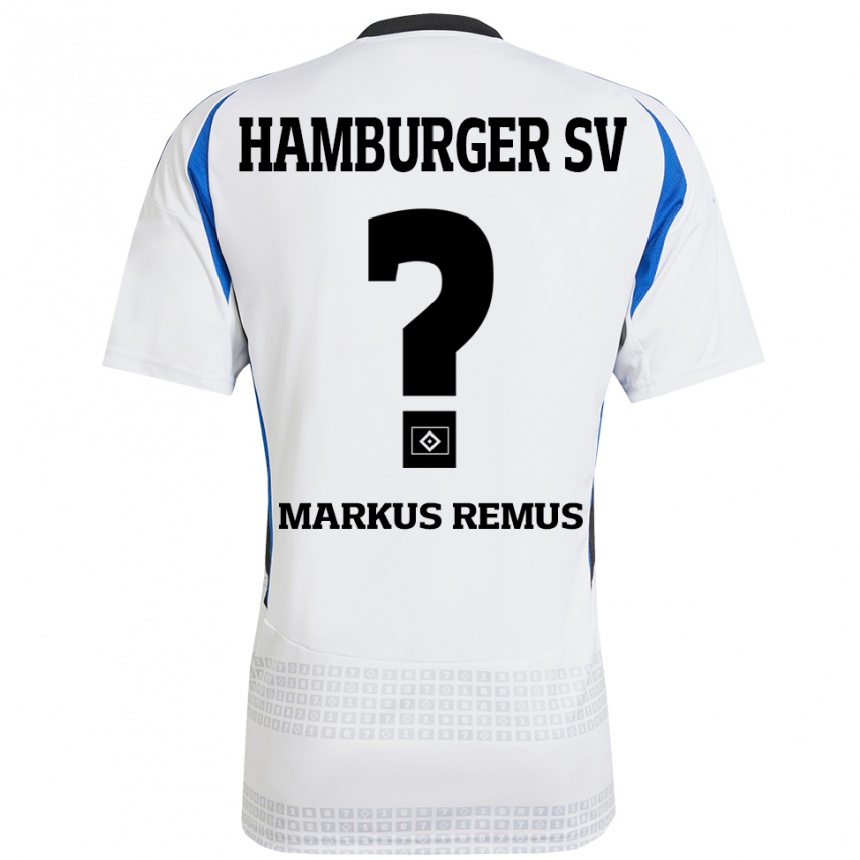 Gyermek Labdarúgás Markus Remus #0 Fehér Kék Hazai Jersey 2024/25 Mez Póló Ing