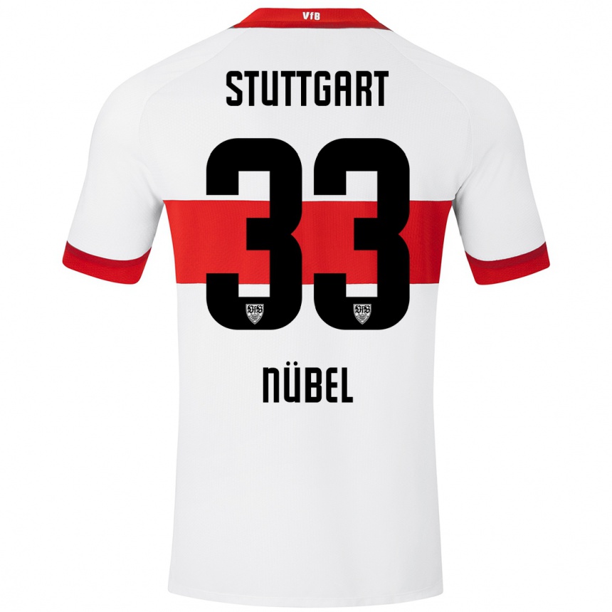 Gyermek Labdarúgás Alexander Nübel #33 Fehér Piros Hazai Jersey 2024/25 Mez Póló Ing