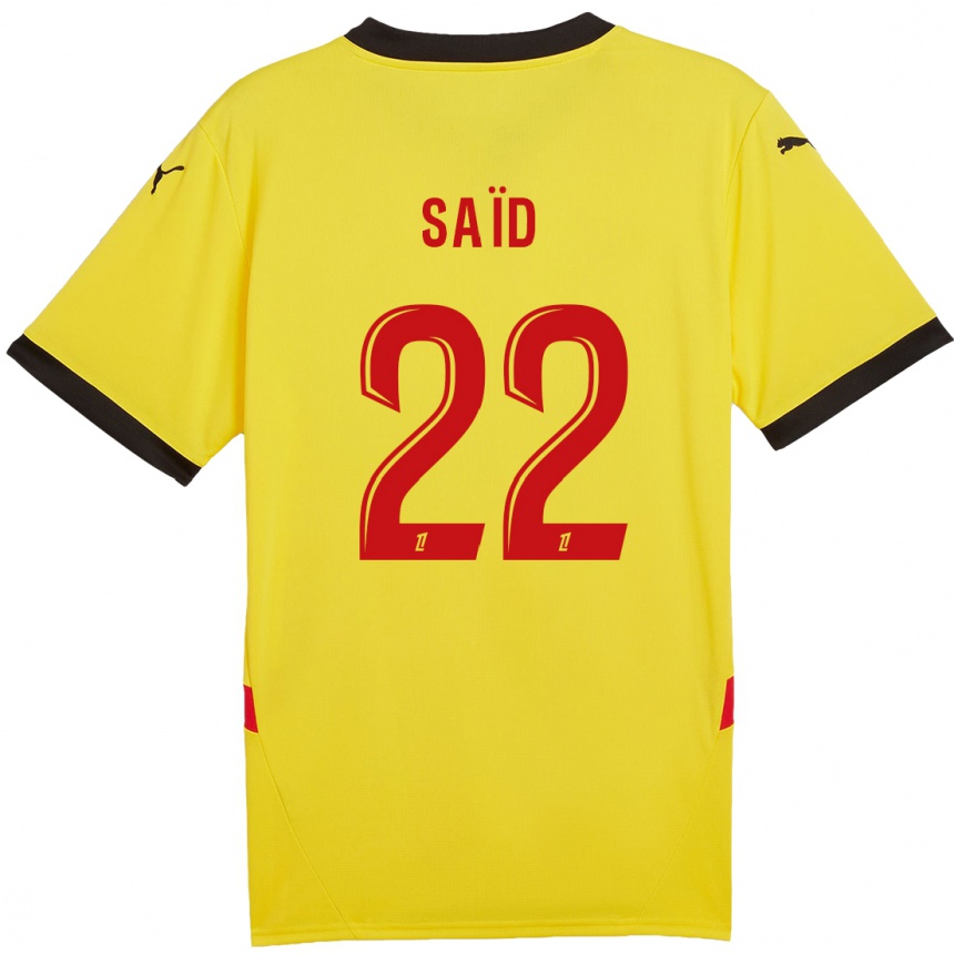 Gyermek Labdarúgás Wesley Saïd #22 Sárga Piros Hazai Jersey 2024/25 Mez Póló Ing