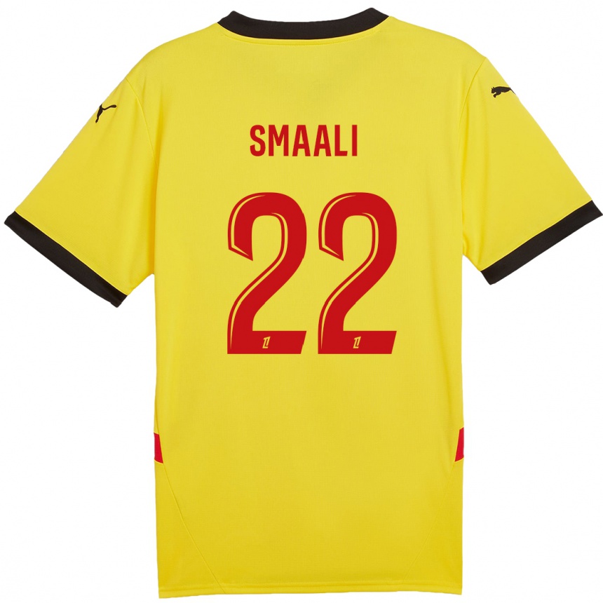 Gyermek Labdarúgás Emma Smaali #22 Sárga Piros Hazai Jersey 2024/25 Mez Póló Ing