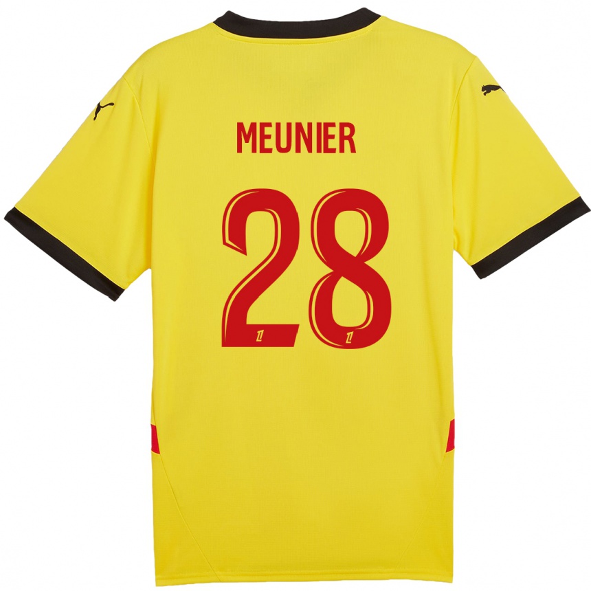 Gyermek Labdarúgás Jennifer Meunier #28 Sárga Piros Hazai Jersey 2024/25 Mez Póló Ing