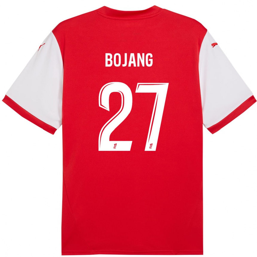 Gyermek Labdarúgás Adama Bojang #27 Piros Fehér Hazai Jersey 2024/25 Mez Póló Ing