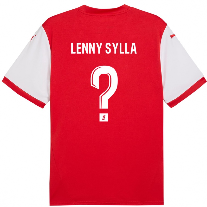 Gyermek Labdarúgás Lenny Sylla #0 Piros Fehér Hazai Jersey 2024/25 Mez Póló Ing