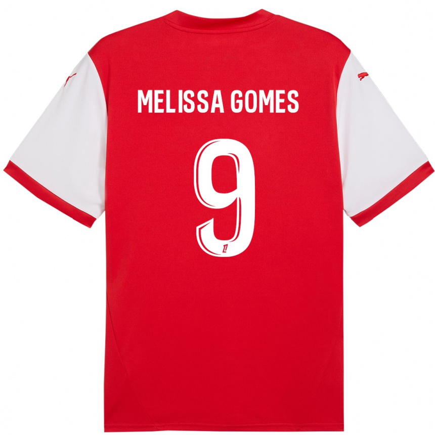 Gyermek Labdarúgás Melissa Ferreira Gomes #9 Piros Fehér Hazai Jersey 2024/25 Mez Póló Ing