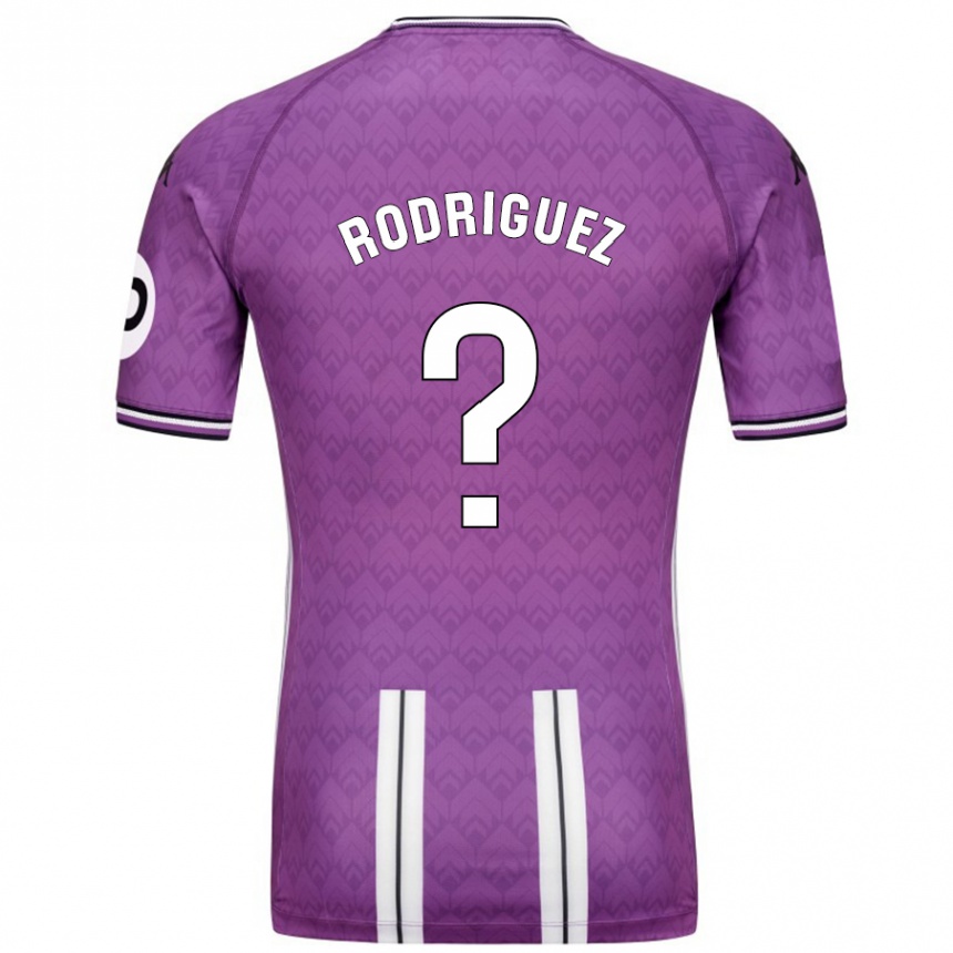 Gyermek Labdarúgás Gabriel Rodríguez #0 Lila Fehér Hazai Jersey 2024/25 Mez Póló Ing