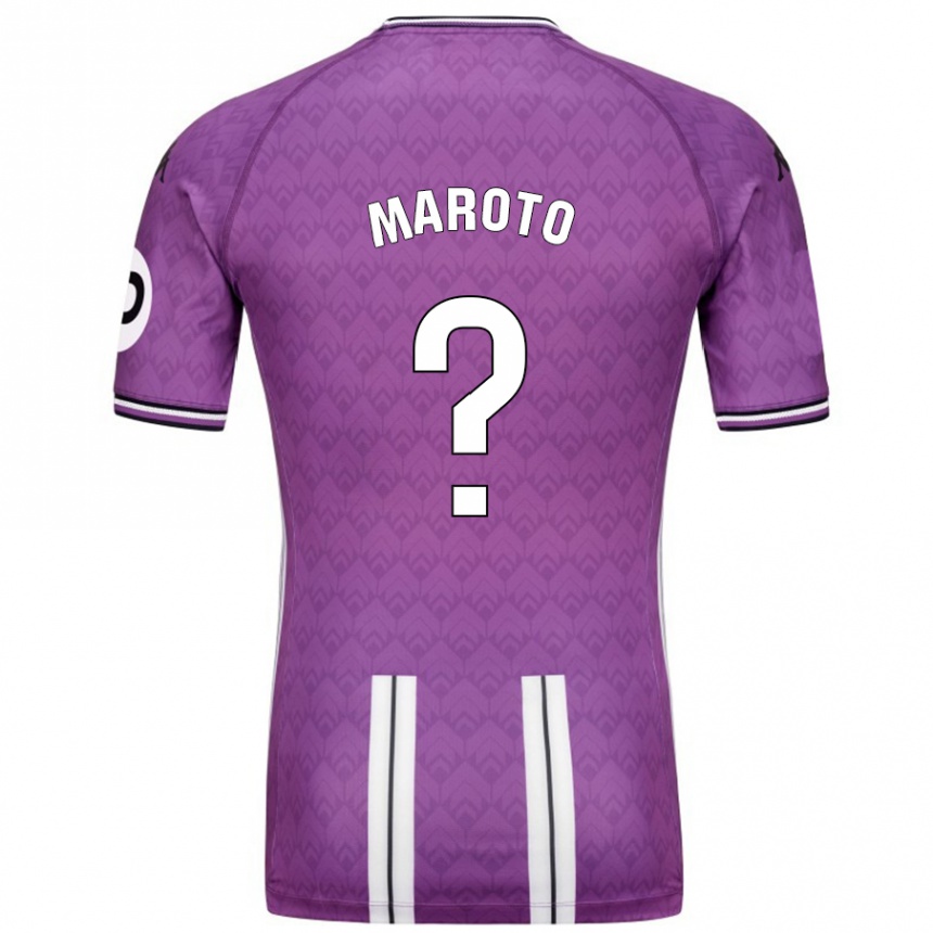 Gyermek Labdarúgás Mario Maroto #0 Lila Fehér Hazai Jersey 2024/25 Mez Póló Ing