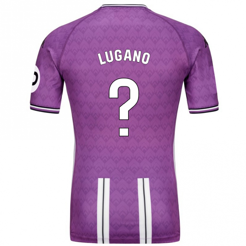 Gyermek Labdarúgás Thiago Lugano #0 Lila Fehér Hazai Jersey 2024/25 Mez Póló Ing