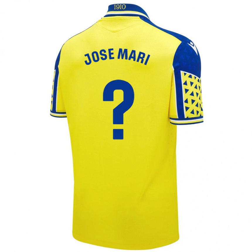 Gyermek Labdarúgás José Mari #0 Sárga Kék Hazai Jersey 2024/25 Mez Póló Ing