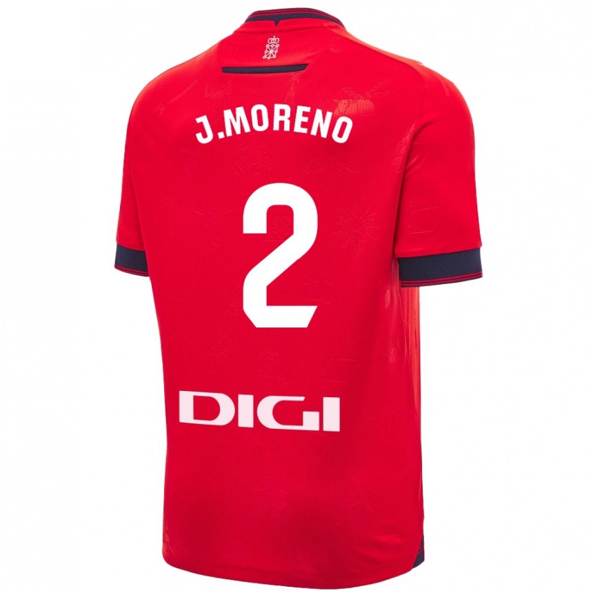 Gyermek Labdarúgás Jorge Moreno #2 Piros Fehér Hazai Jersey 2024/25 Mez Póló Ing