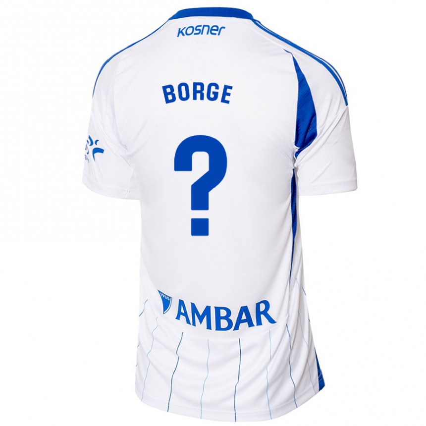 Gyermek Labdarúgás Andrés Borge #0 Piros Fehér Hazai Jersey 2024/25 Mez Póló Ing